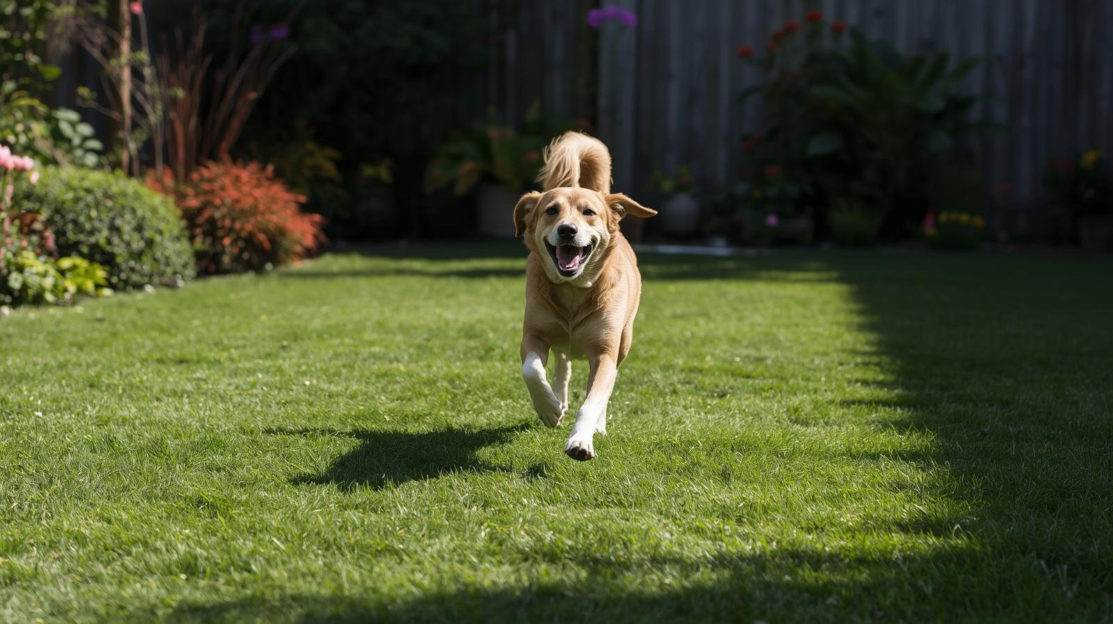 Clean Yard Happy Dog